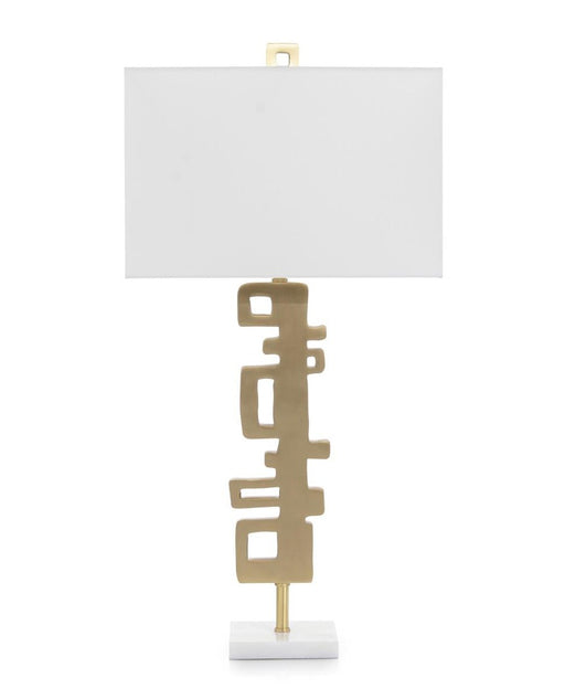 John Richard Abstract Brass Table Lamp