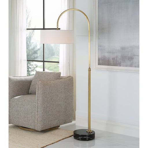 Uttermost Huxford Brass Arch Floor Lamp