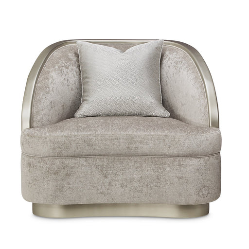 Michael Amini Lanna Matching Chair Storm Silver Mist