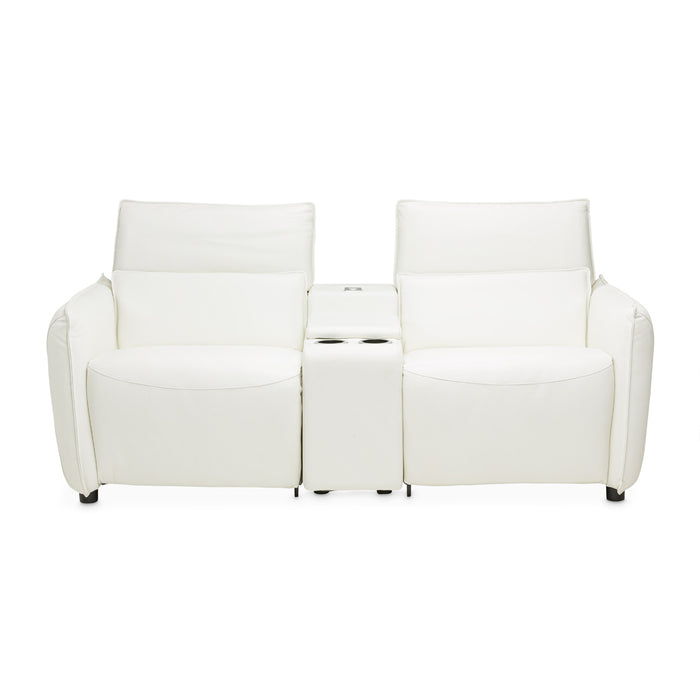 Michael Amini Mia Bella Verona Sectional Loveseat w/Storage Console 3pc