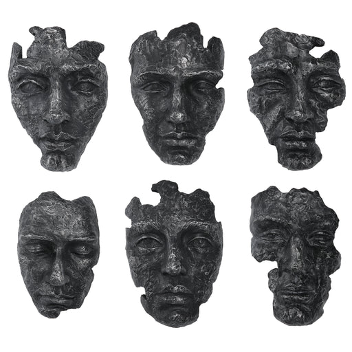 Uttermost Self-Portrait Metallic Wall Decor - Set of 6