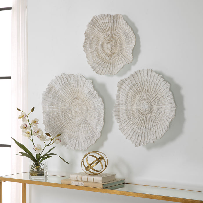 Uttermost Ocean Gems Coral Wall Decor - Set of 3