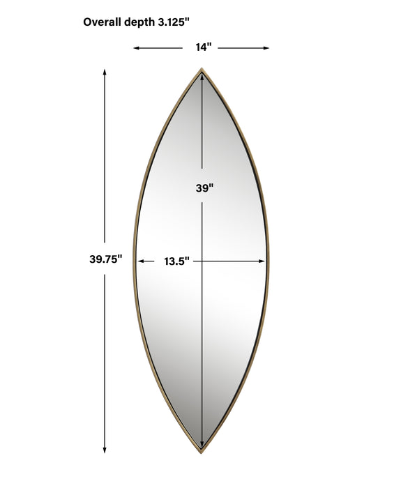 Uttermost Ellipse Gold Mirror