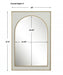 Uttermost Crisanta Gloss White Arch Mirror