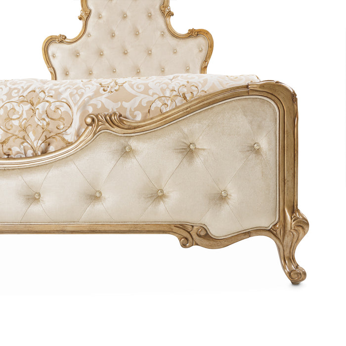 Michael Amini Platine De Royale Champagne Panel Bed