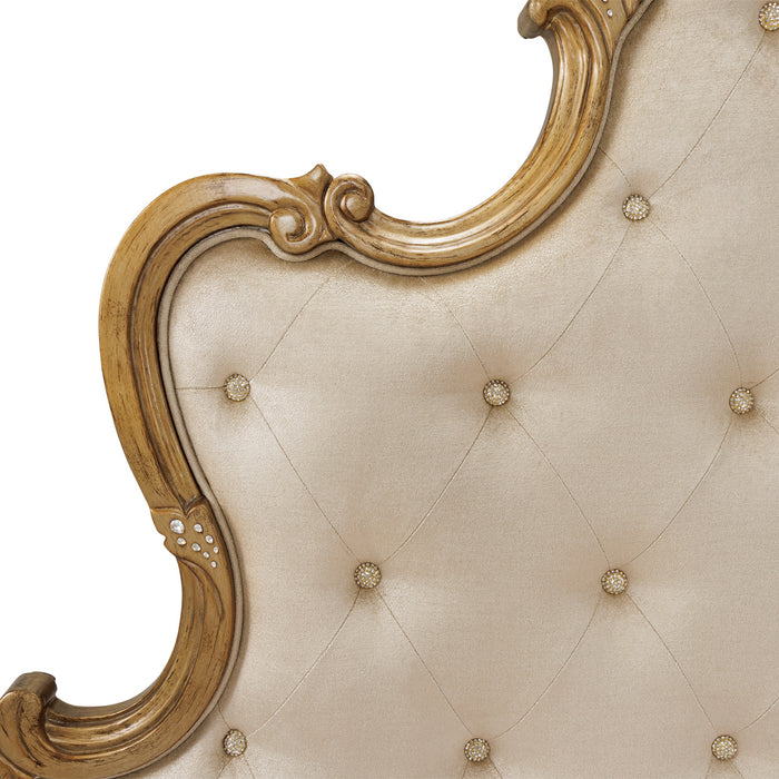 Michael Amini Platine De Royale Champagne Panel Bed