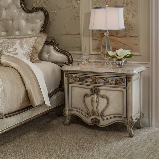 Michael Amini Platine De Royale Nightstand