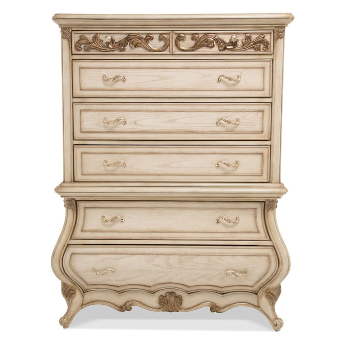 Michael Amini Platine De Royale Champagne 6 Drawer Chest