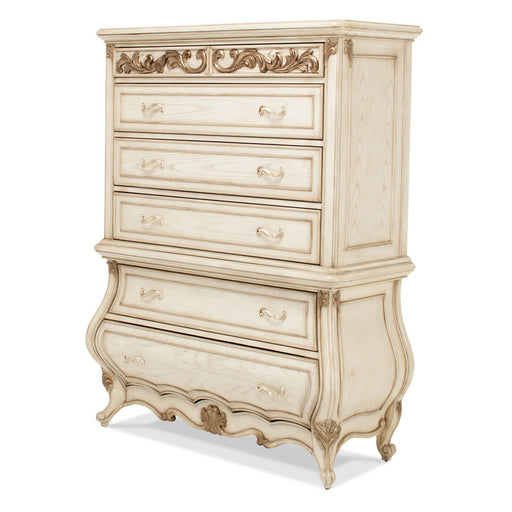 Michael Amini Platine De Royale Champagne 6 Drawer Chest