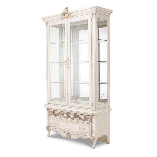 Michael Amini Platine De Royale Champagne Display Cabinet