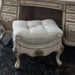 Michael Amini Platine De Royale Champagne Ottoman