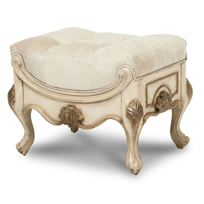 Michael Amini Platine De Royale Champagne Ottoman