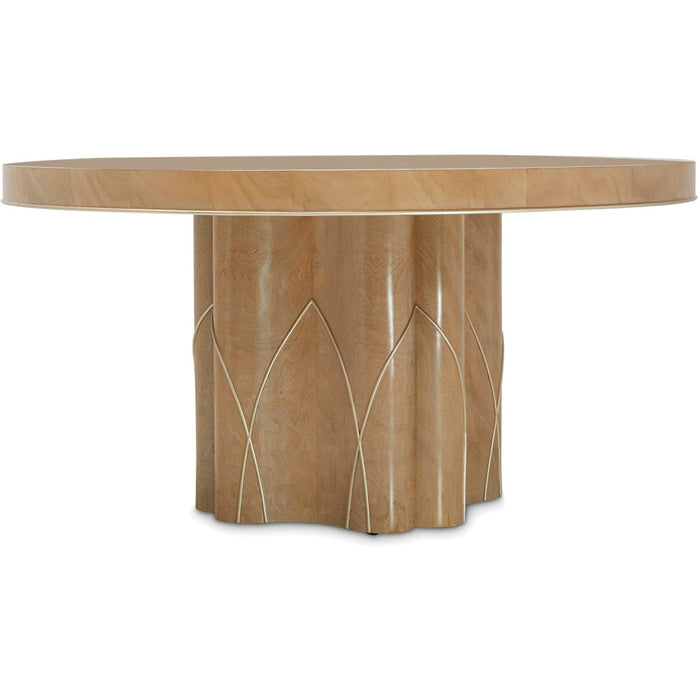 Michael Amini Villa Cherie Caramel Round Dining Table