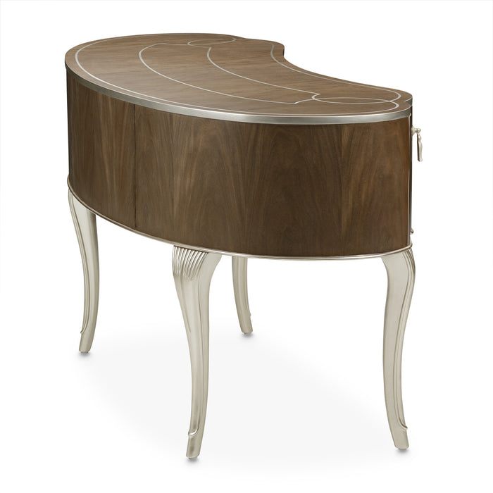 Michael Amini Villa Cherie Hazelnut Vanity Desk