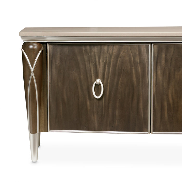 Michael Amini Villa Cherie Hazelnut Media Cabinet