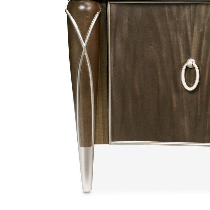 Michael Amini Villa Cherie Hazelnut Media Cabinet