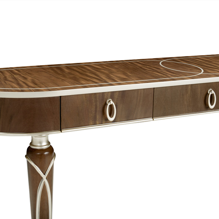 Michael Amini Villa Cherie Hazelnut Console Table