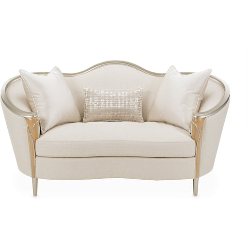 Michael Amini Villa Cherie Caramel Loveseat