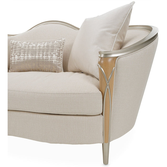 Michael Amini Villa Cherie Caramel Loveseat