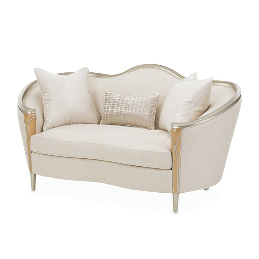 Michael Amini Villa Cherie Caramel Loveseat