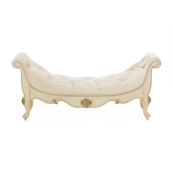 Michael Amini Platine De Royale Champagne Non-Storage Bed Bench