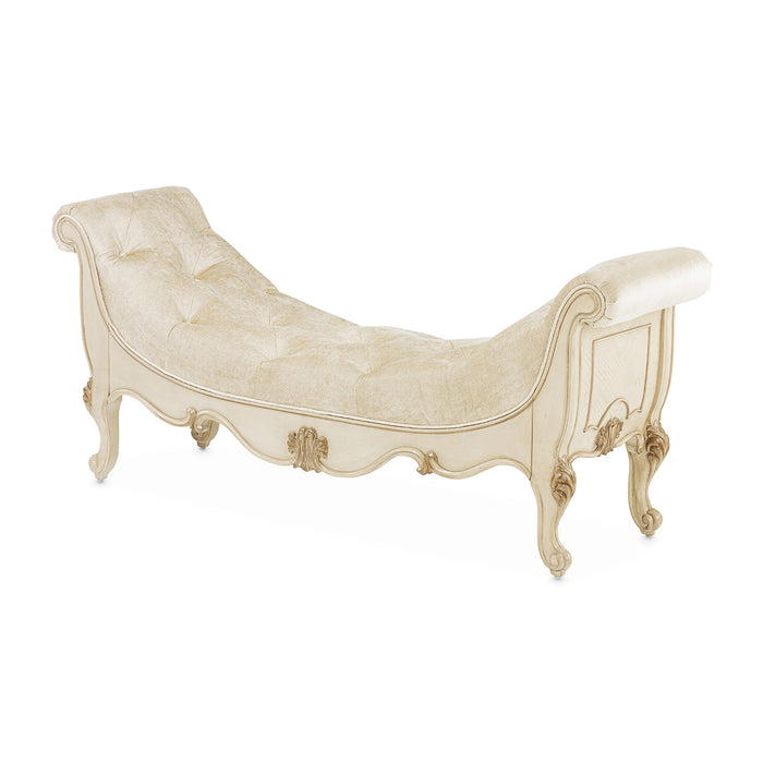 Michael Amini Platine De Royale Champagne Non-Storage Bed Bench