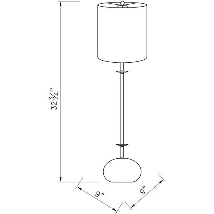 Surya Rigby RGB-001 Table Lamp