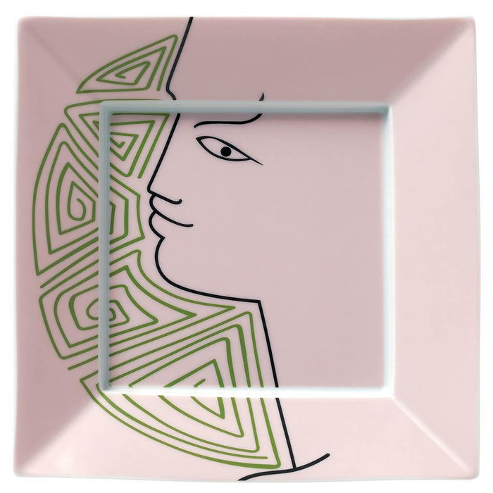 Raynaud Jean Cocteau Rose Square Trinket Tray Gbx