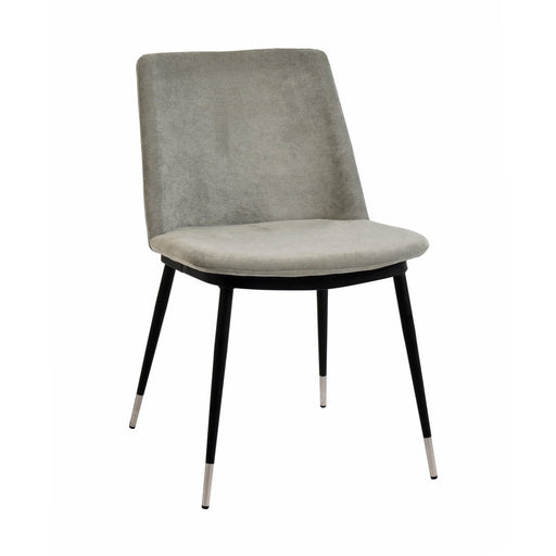 TOV Furniture Evora Velvet Chair - Silver Legs Set of 2