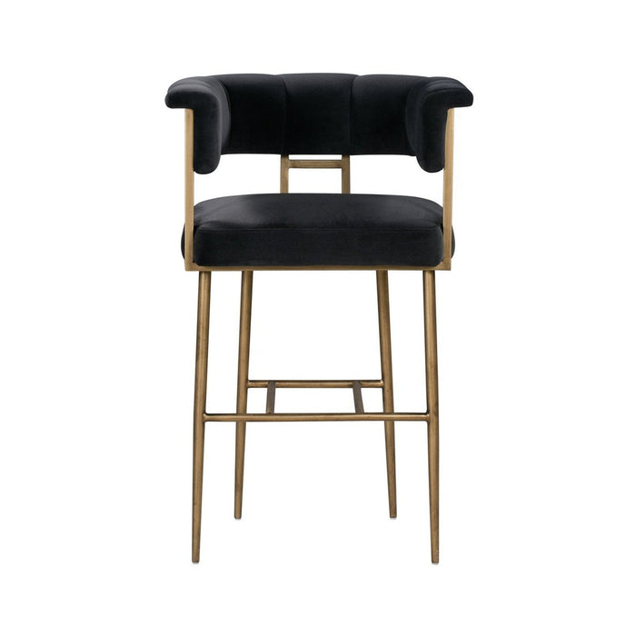 TOV Furniture Astrid Velvet Bar Stool