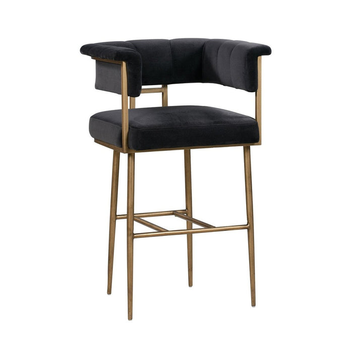 TOV Furniture Astrid Velvet Bar Stool