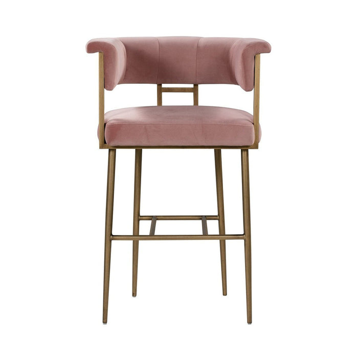 TOV Furniture Astrid Velvet Bar Stool