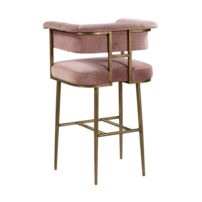 TOV Furniture Astrid Velvet Bar Stool