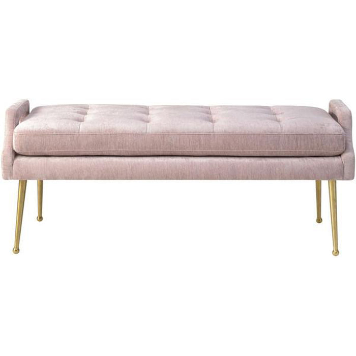 TOV Furniture Eileen Slub Velvet Bench