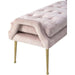 TOV Furniture Eileen Slub Velvet Bench