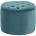 TOV Furniture Queen Velvet Storage Ottoman