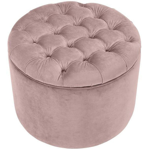 TOV Furniture Queen Velvet Storage Ottoman