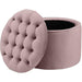 TOV Furniture Queen Velvet Storage Ottoman