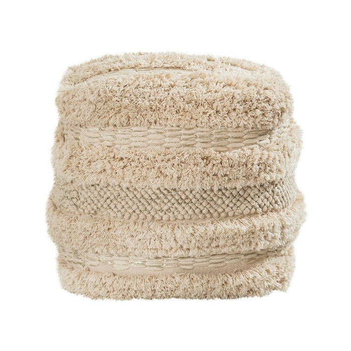 TOV Furniture Yorba Cotton Pouf