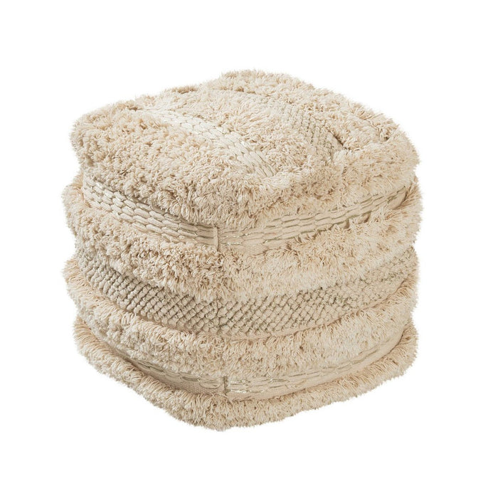 TOV Furniture Yorba Cotton Pouf