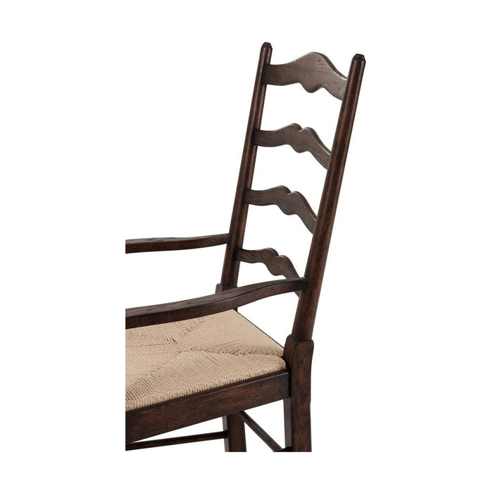 Theodore Alexander Althorp - Victory Oak Ladderback Arm Chair - Set of 2