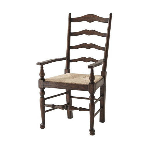 Theodore Alexander Althorp - Victory Oak Ladderback Arm Chair - Set of 2