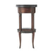 Theodore Alexander Walnut Circle Accent Table