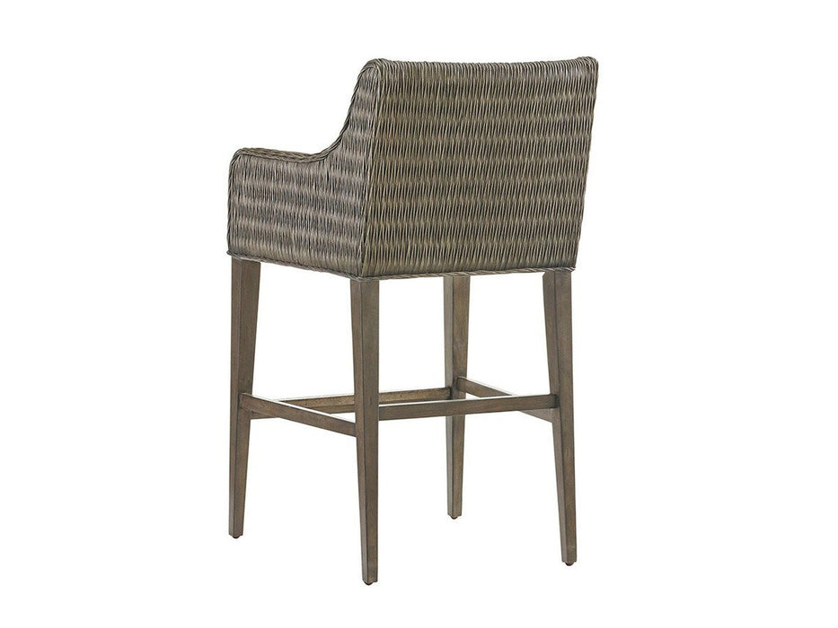 Tommy Bahama Home Cypress Point Turner Woven Bar Stool Customizable