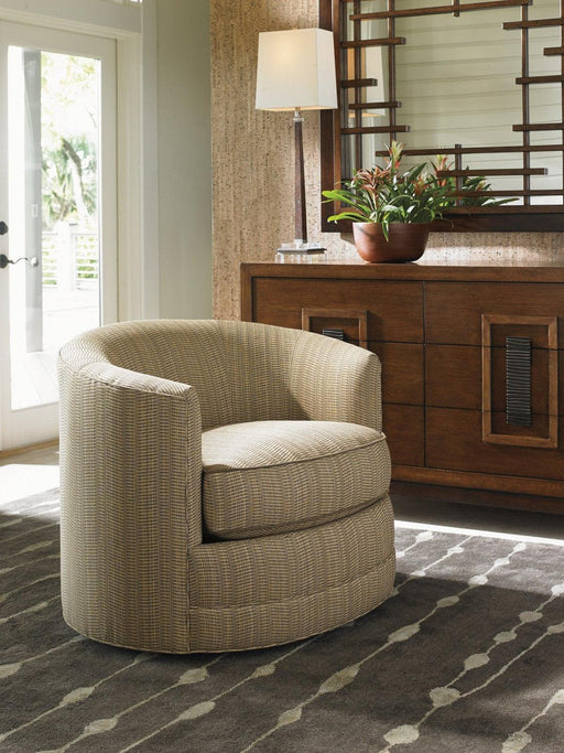 Tommy Bahama Home Island Fusion Kava Swivel Chair