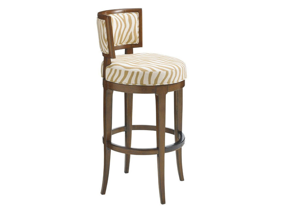 Tommy Bahama Home Island Fusion Macau Swivel Bar Stool As Shown