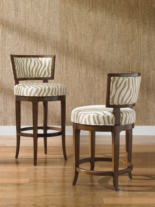 Tommy Bahama Home Island Fusion Macau Swivel Bar Stool As Shown