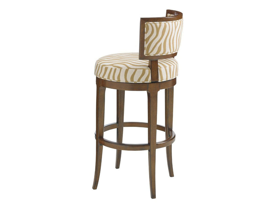 Tommy Bahama Home Island Fusion Macau Swivel Bar Stool As Shown