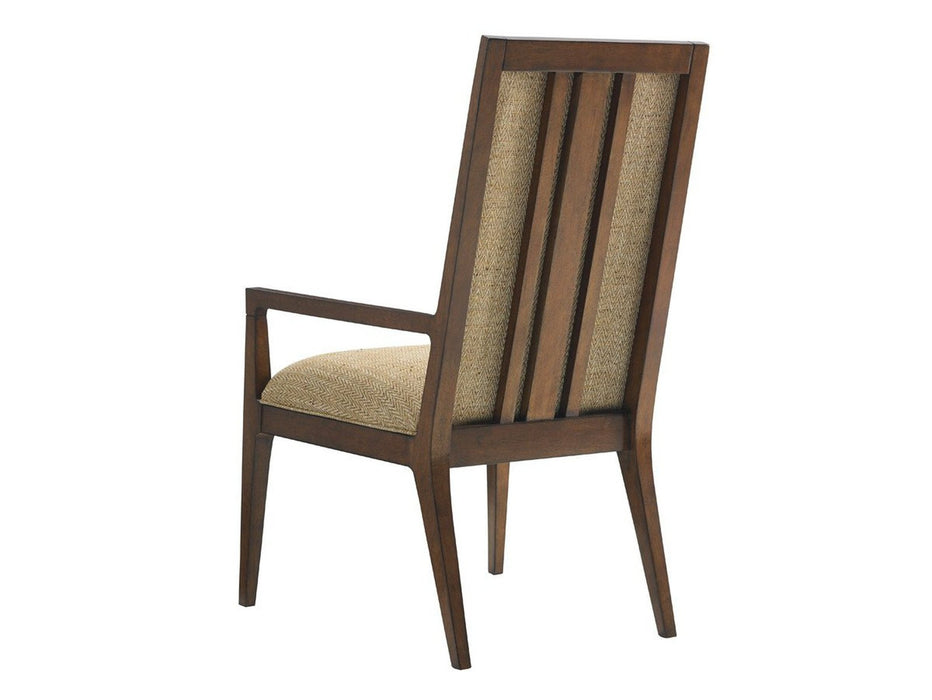 Tommy Bahama Home Island Fusion Natori Slat Back Arm Chair Customizable