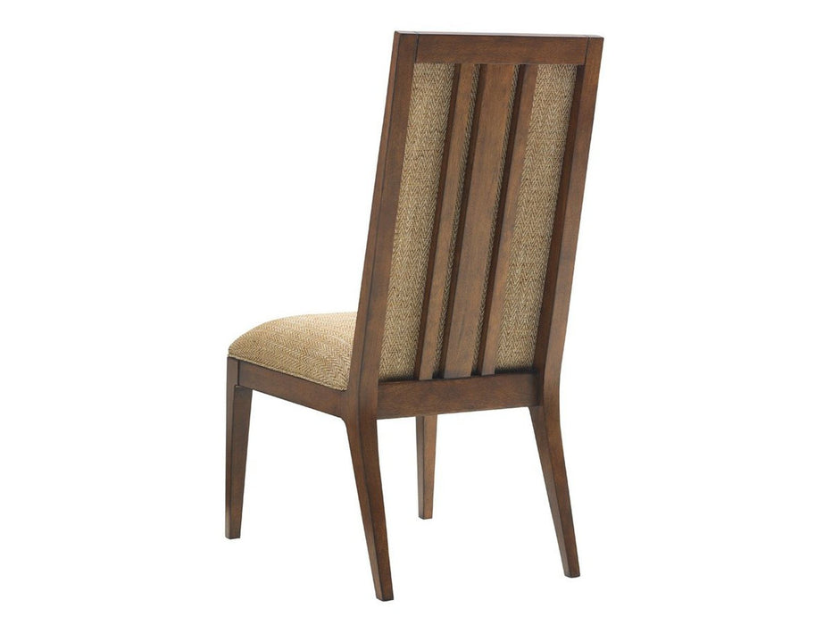 Tommy Bahama Home Island Fusion Natori Slat Back Side Chair Customizable